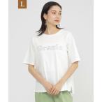 tシャツ 「L」「カタログ掲載品」「接触冷感」「ウォッシャブル」超冷感コットンスムースホットフィットロゴTシャツ レディース