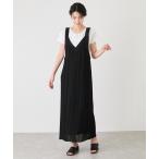 ジャンパースカート プリーツ前後２WAYジャンスカ