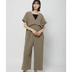 サロペット オーバーオール DRYクシュワイドロンパ−ス レディース