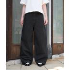ジーンズ wide baggy slub