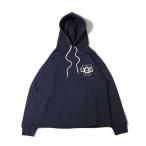 「UGG」 プルオーバーパーカー L ネイビー レディース