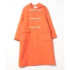 [BEAMS BOY] полупальто "даффл коут" ONE SIZE orange женский 