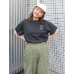 tシャツ ドッグプリントロゴTee レディース