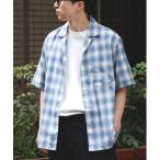ショッピング半袖シャツ シャツ 「BACK NUMBER」オンブレチェック半袖シャツ メンズ