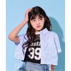ブラウス シャツ ドロストオーバーシャツ キッズ 子供服 女の子