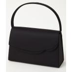 ショッピング喪服 ハンドバッグ 「喪服・礼服用」アシンメトリーフラップブラックフォーマルバッグ