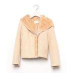 「STRAWBERRY-FIELDS」 ライダースジャケット - ベージュ レディース