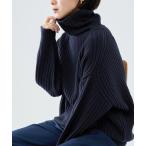 ショッピングタートルネック 「IENA」 タートルネックニット FREE ネイビー レディース