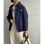 「DANTON」 コート 36 ネイビー レディース