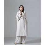 ショッピングnano 「NANO universe」 ノーカラーコート FREE ライトベージュ レディース