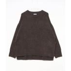 [URBAN RESEARCH] длинный рукав вязаный FREE Brown женский 