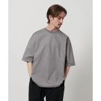 tシャツ グリッド ドッツ アジャスト クルーネック Tシャツ メンズ
