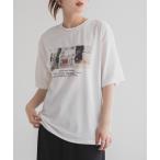 tシャツ HusHusH フォトプリントTシャ