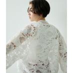 スタジャン Flower pattern oversized sheer stadium jacket / フラワーパターンオーバーサイズシアースタジ