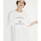 tシャツ DOGイラストプリントTシャツ レディース