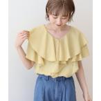 ブラウス シャツ イージーケアフリルシャツ レディース