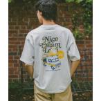 tシャツ レトログラフィックプリントTシャツ メンズ