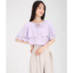 ブラウス シャツ ケープカラーブラウス レディース