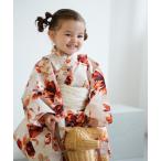 ショッピングキッズ浴衣 浴衣 キッズ浴衣3点セット ニコアンティーク マンダリンガーネットの花 レディース