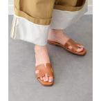 サンダル 「Oh my Sandals」スクエアトウフラットミュールサンダル(E52200) レディース