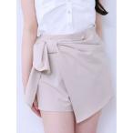 パンツ リボンラップショートパンツ レディース