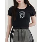 tシャツ バレエプリントTシャツ レディース
