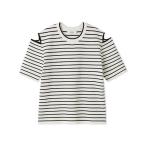tシャツ カットオフショルダーニット レディース