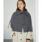 ショッピングポンチョ 「SLOBE IENA」 ニットポンチョ FREE グレー レディース