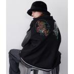 「AIVER」 スタジャン MEDIUM ブラック メンズ