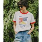 tシャツ Freada/フリーダ Used Essence PRINT Tシャツ レディース