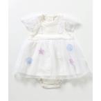 ベビー服 ロンパース 「リンク」シェルモチーフチュールロンパス