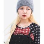 ニット帽 ニットキャップ アンゴラ混 ビーニー レディース