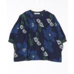 tシャツ 32/−スターフラワーカットジャカードドルマンカットソー レディース