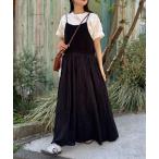 ワンピース 「willow」クロシェ切替キャミワンピース