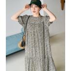 ワンピース 限定展開 花柄 マキシ 半袖 ワンピース