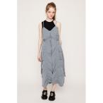 ワンピース FRONT ZIP GATHER CAMI OP フロント ジップ ギャザー キャミ ワンピース キャミワンピ 夏服