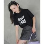 tシャツ ペンキ風ロゴEIMY PARIS Tシャツ レディース
