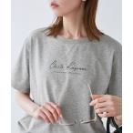 tシャツ 「UVカット・汗染み加工・接触冷感」手描き風ロゴプリントTシャツ レディース