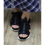 サンダル リボン使いスニーカーサンダル レディース