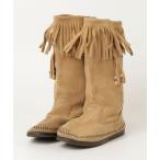 ショッピングMINNETONKA 「Minnetonka」 フリンジブーツ 8 パープル レディース