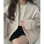 [LAUIR] no color пальто LARGE слоновая кость женский 