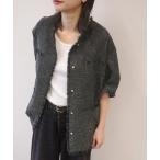 ジャケット ノーカラージャケット 「SP」TWEEDショートスリーブジャケット レディース