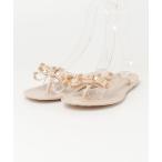 「ZAKKA-BOX」 フラットサンダル 23cm ベージュ レディース