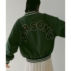 「CASA FLINE」 スタジャン FREE グリーン レディース