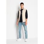 ショッピングダウンベスト 「ARMANI EXCHANGE」 ダウンベスト LARGE アイボリー メンズ