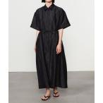 シャツワンピース eunoia | ポリエステル 半袖シャツワンピース WOMEN