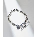 ブレスレット 「PHILIPPE AUDIBERT」サークルチェーンブレスレット Apopka bracelet， brass silver plat