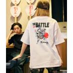 tシャツ 限定展開 牛カツ京都勝牛×FREAK'S STORE 別注 ビッグシルエット バックプリント Tシャツ / JAPAN ART メンズ レデ