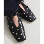 フォーマルシューズ 「1/1値下げ」PIPPICHIC / AMBER スタッズ フラットシューズ レディース