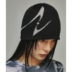 ニット帽 ニットキャップ BLR/ビーエルアール/CURVED LOGO BEANIE レディース メンズ